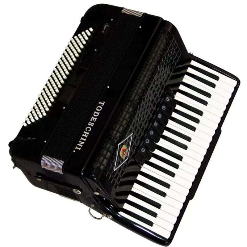 Acordeon Todeschini YW827 Preto 41 Teclas E 120 Baixos Com Bag